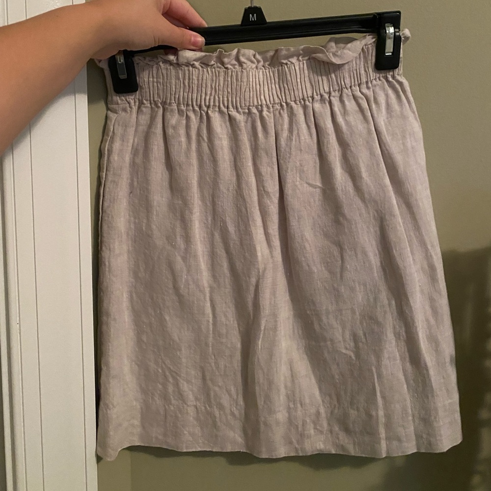 Jcrew linen skirt